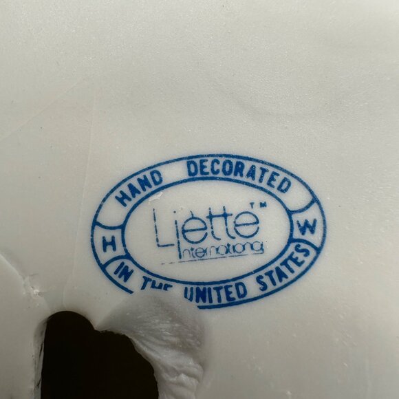 Vintage Towel Rack Brackets Lisette International Ceramic Floral Hand Decorated - Picture 6 of 12